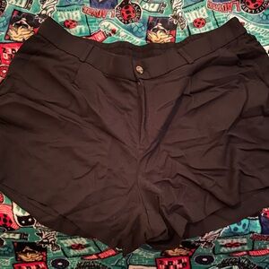 Torrid Black High Waist Shorts Relaxed Fit